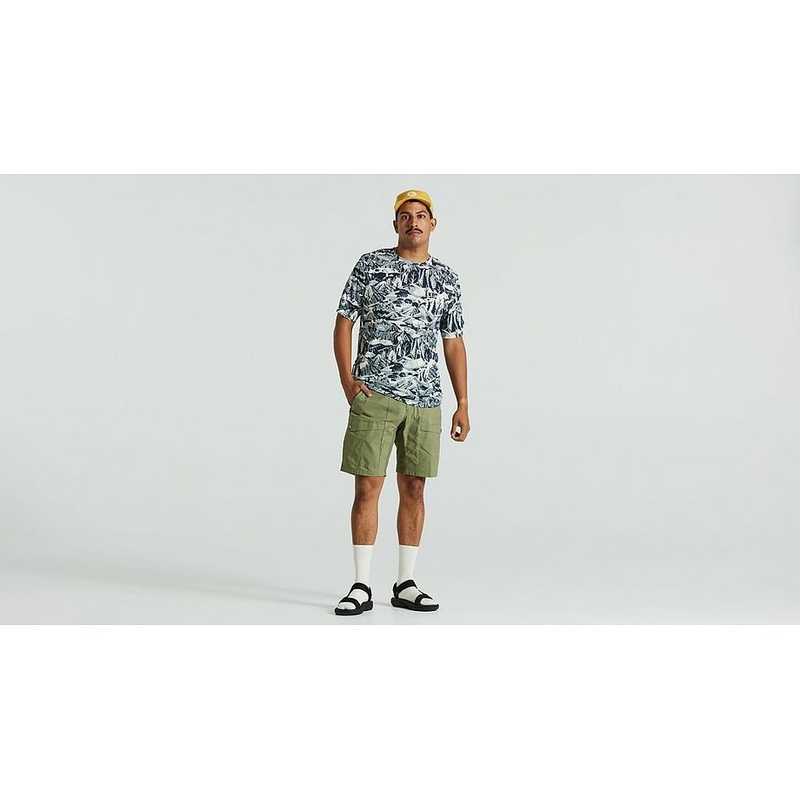 s/f riders hybrid short men green 38