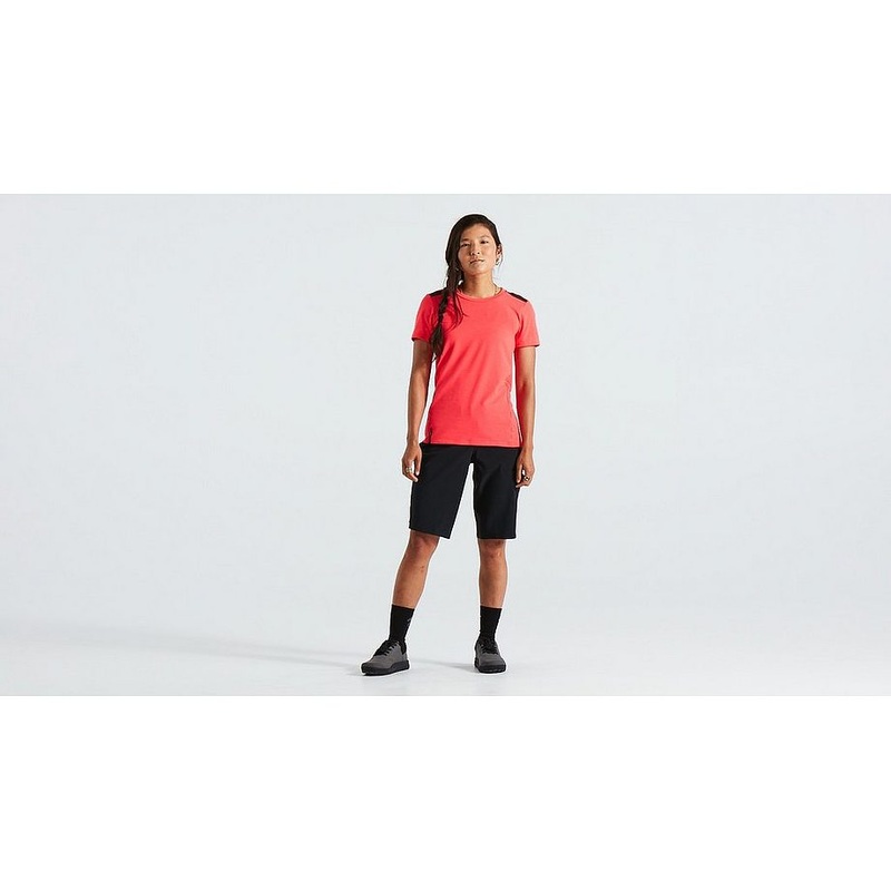 trail jersey ss wmn imperial red l