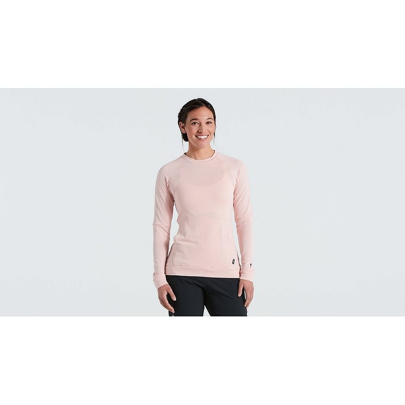 trail powergrid jersey ls wmn blush s