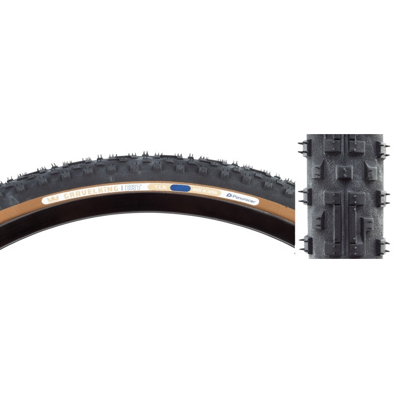 GravelKing EXT Tire – 700 x 38 Tubeless Folding Black/Brown