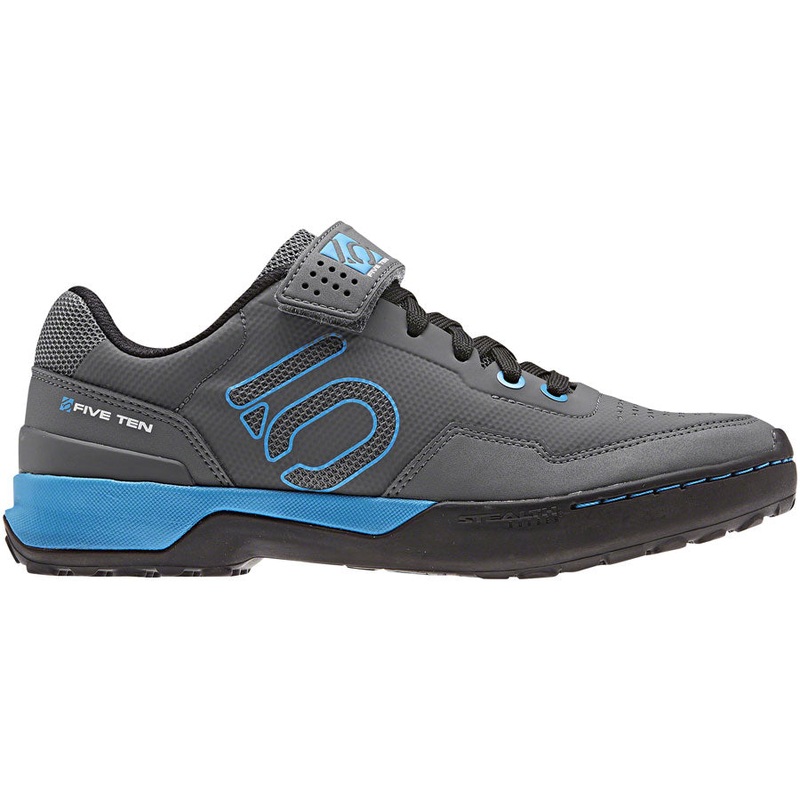 Kestrel Lace Mountain Clipless Shoes – Womens Gray Five / Shock Cyan / Core BLK 10