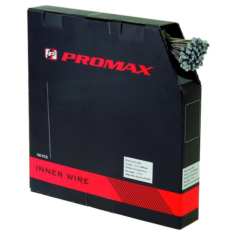 1.5mm x2000mm Box 100 MTB Brake Cable 1.5mm 2000mm Stainless Steel Coating: Pre-lubed 100pcs