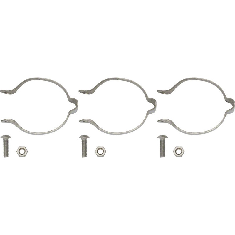 25.4 Stainless Clamp-on Cable Guides Set/3