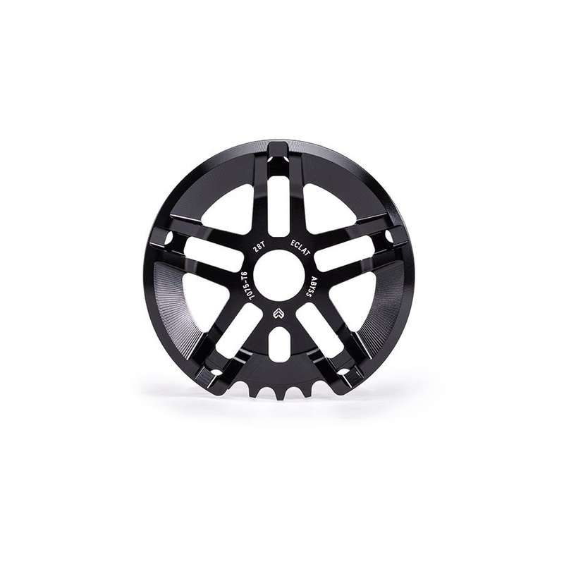 Abyss Guard Chainring Teeth: 28 7075-T6 Aluminum Black