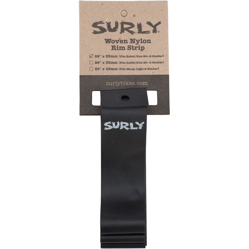 Rim Strip: For 29+ Rabbit Hole Rim Nylon 33mm wide Black