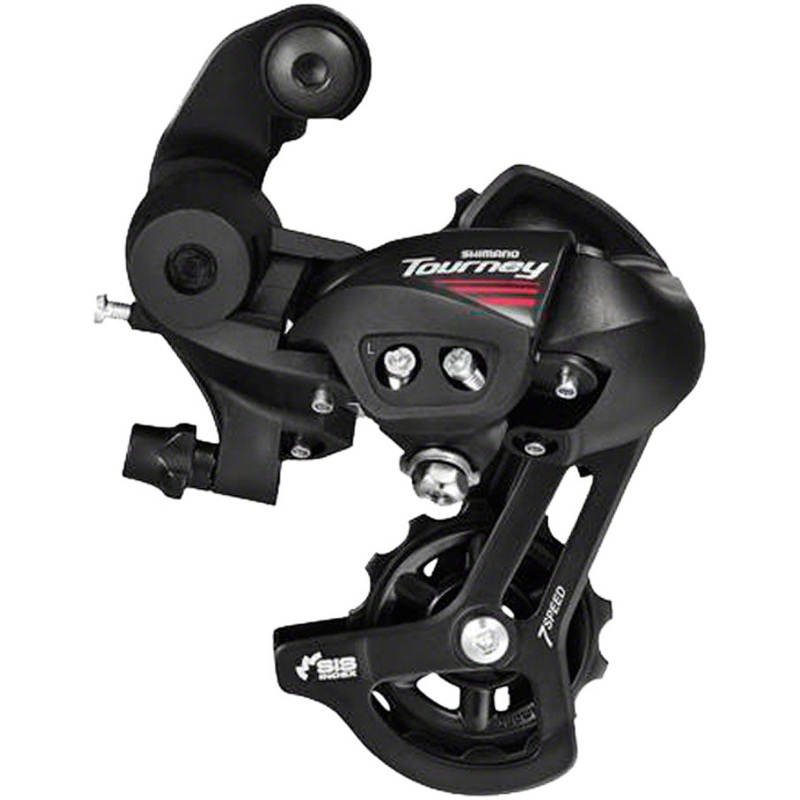 Tourney RD-A070 Rear Derailleur – 7 Speed Short Cage BLK  Rear Direct Mount