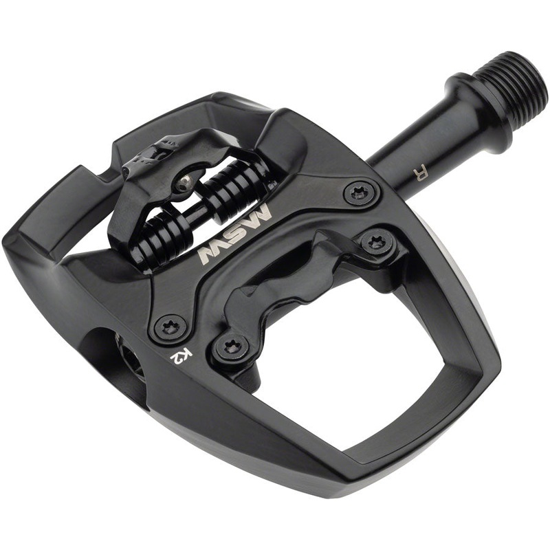 Flip II Pedals – Single Side Clipless with Platform Aluminum 9/16 Black