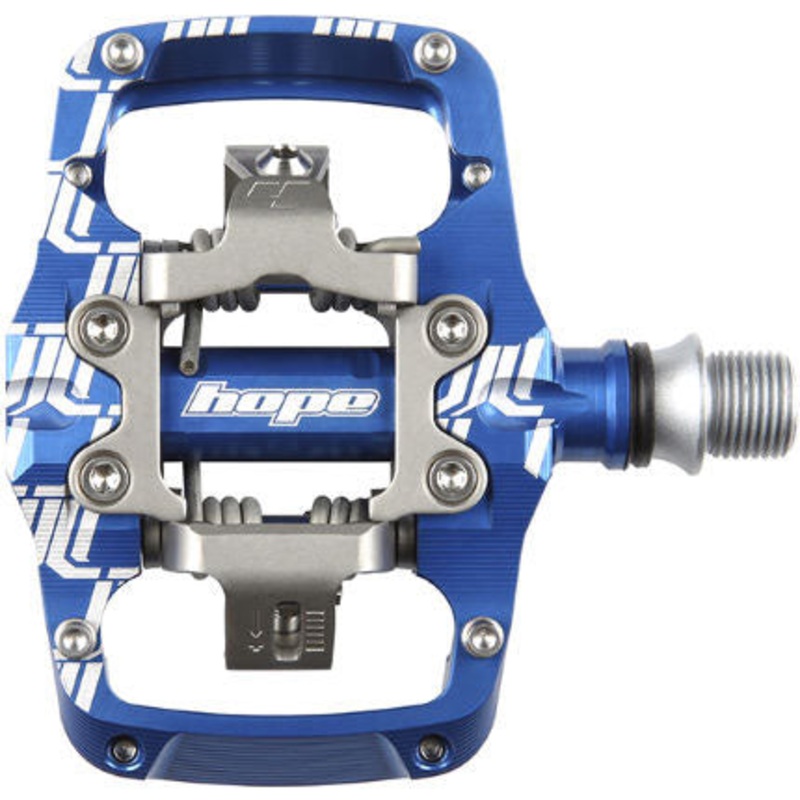 Union TC Pedals – Dual Sided Clipless with Platform 9/16 Blue