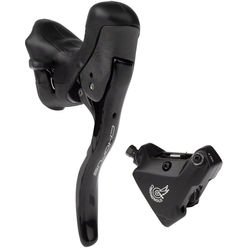Chorus Ergopower Hydraulic Brake/Shift Lever Disc Caliper – Left/Front 12-Speed 140mm Flat Mount Caliper BLK