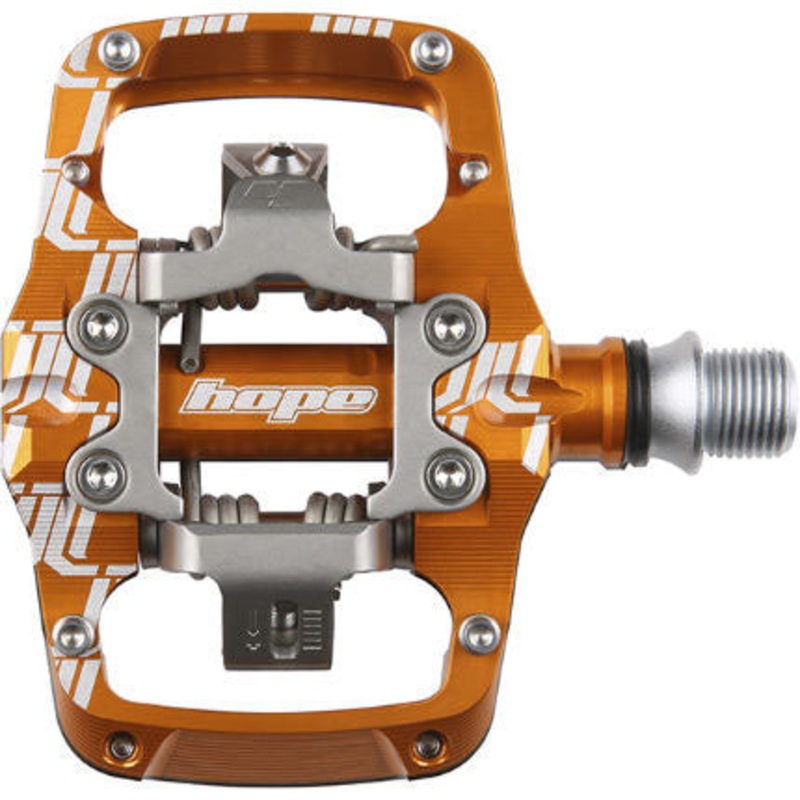 Union TC Pedals – Dual Sided Clipless with Platform 9/16 Orange