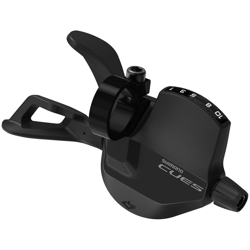 CUES SL-U6000-10R Shifter – Right 10-Speed Rapidfire Plus Optical Gear Display BLK