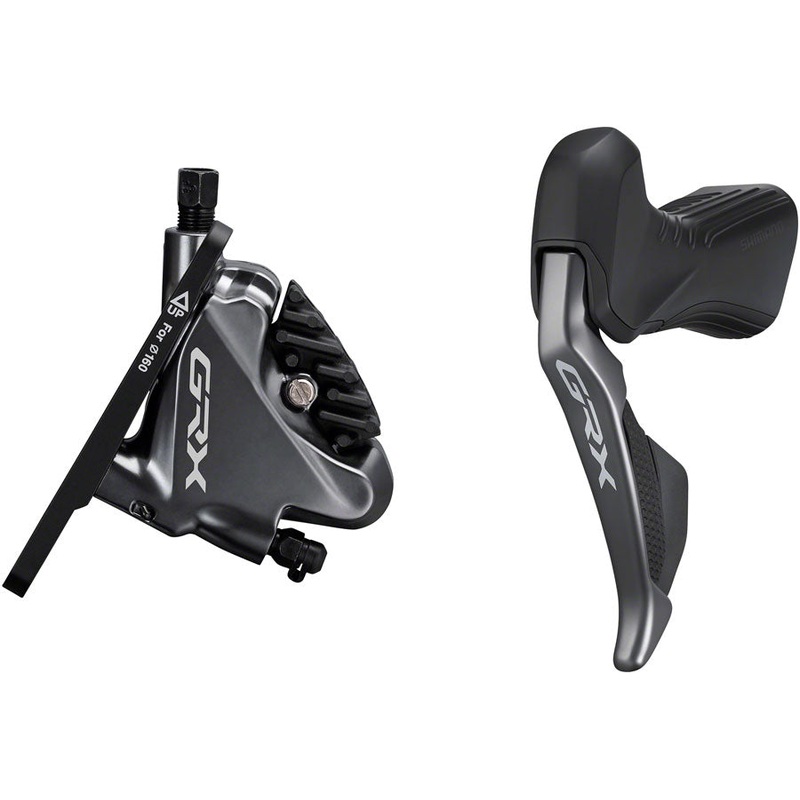 GRX ST-RX815 2 x 11-Speed Di2 Left Drop-Bar Shifter/Hydraulic Brake Lever BR-RX810 Flat Mount Caliper Pre-Bled 1000mm Hose