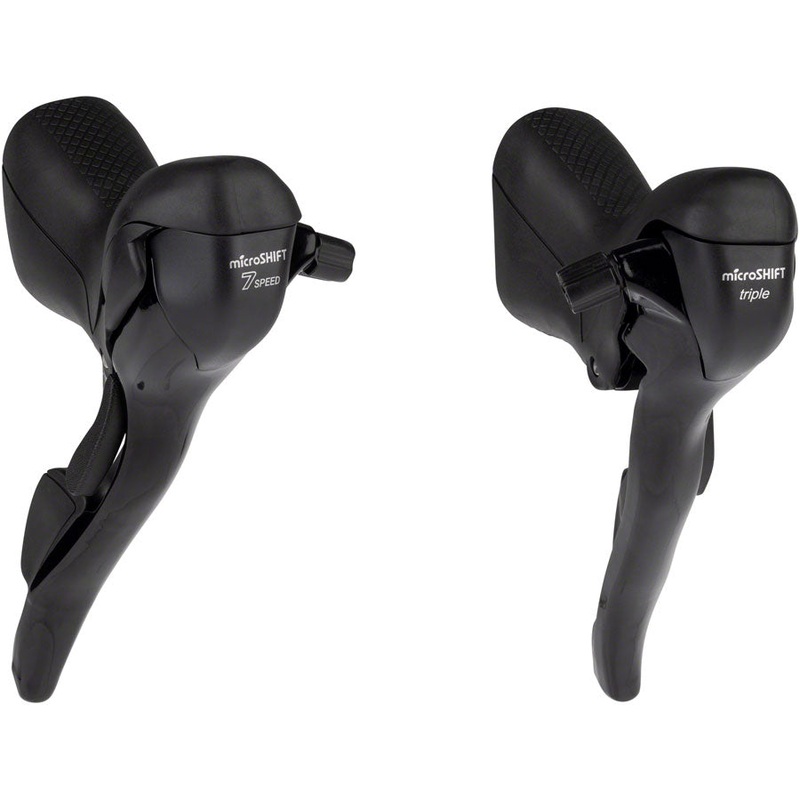 R7 Drop Bar Shift Lever Set – 3 x 7-Speed Standard Reach Shimano Compatible BLK