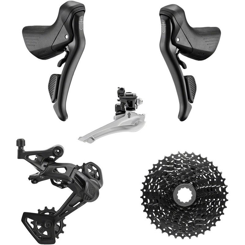 Sword BLK 2×9-Speed Groupset – Includes Brake/Shifters Front Derailler Braze-On Rear Derailleur Long Cage 11-38t Cassette