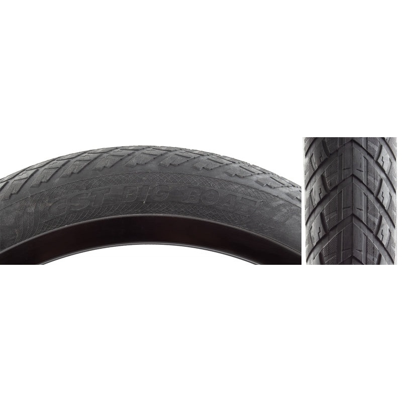 Big Boat Tire – 20 x 4 Clincher Wire Black Aramid Ebike