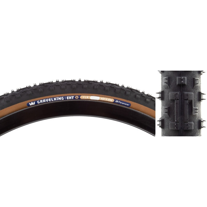GravelKing EXT Plus Tire – 700 x 38 Tubeless Folding Black/Brown