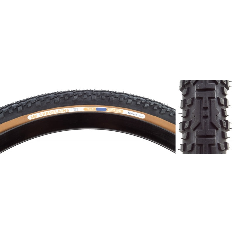 GravelKing X1 Tire – 700 x 35 Tubeless Folding Black/Brown