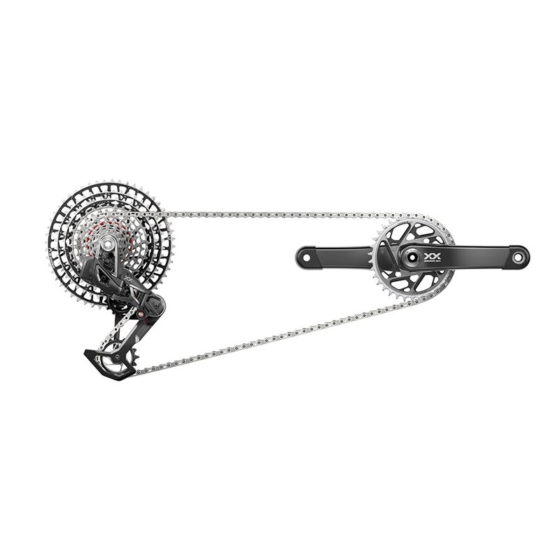 XX SL T-Type Eagle Transmission Power Meter Group – 165mm 34t Chainring AXS POD Controller 10-52t Cassette Rear Derailleur Chain