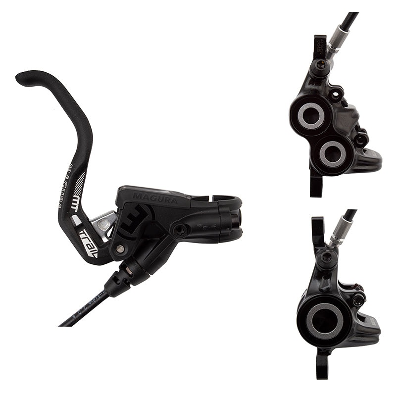 MT Trail Sport Disc Brake Set – Front Rear Hydraulic Post Mount BLK/White
